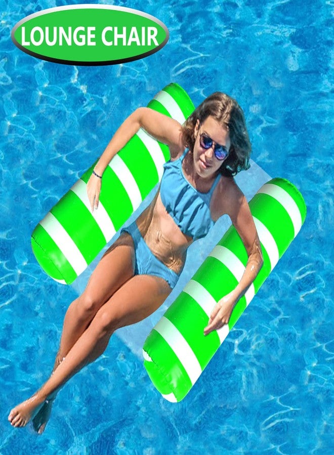 BLOFUN 4 Pack Inflatable Pool Floats Adult Size Water Hammock,Pool Rafts Lounge Chairs Floating,4 in 1 Multi-Purpose Pool Floaties Toys,Floats for Swimming Pool,for Adults Vacation Fun and Rest - Image 3